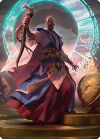 Teferi, Who Slows the Sunset Art Card [Innistrad: Midnight Hunt Art Series] | Gamer Loot