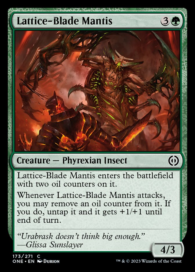 Lattice-Blade Mantis [Phyrexia: All Will Be One] | Gamer Loot