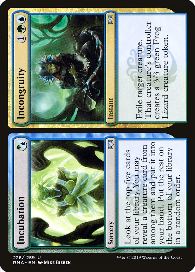 Incubation // Incongruity [Ravnica Allegiance] | Gamer Loot