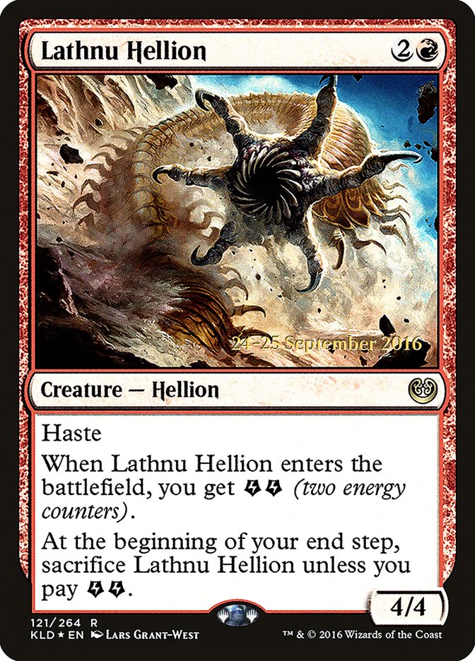 Lathnu Hellion  [Kaladesh Prerelease Promos] | Gamer Loot