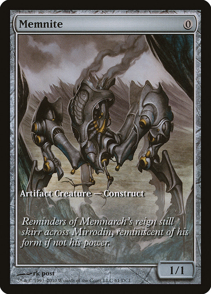 Memnite (Game Day) (Extended) [Scars of Mirrodin Promos] | Gamer Loot