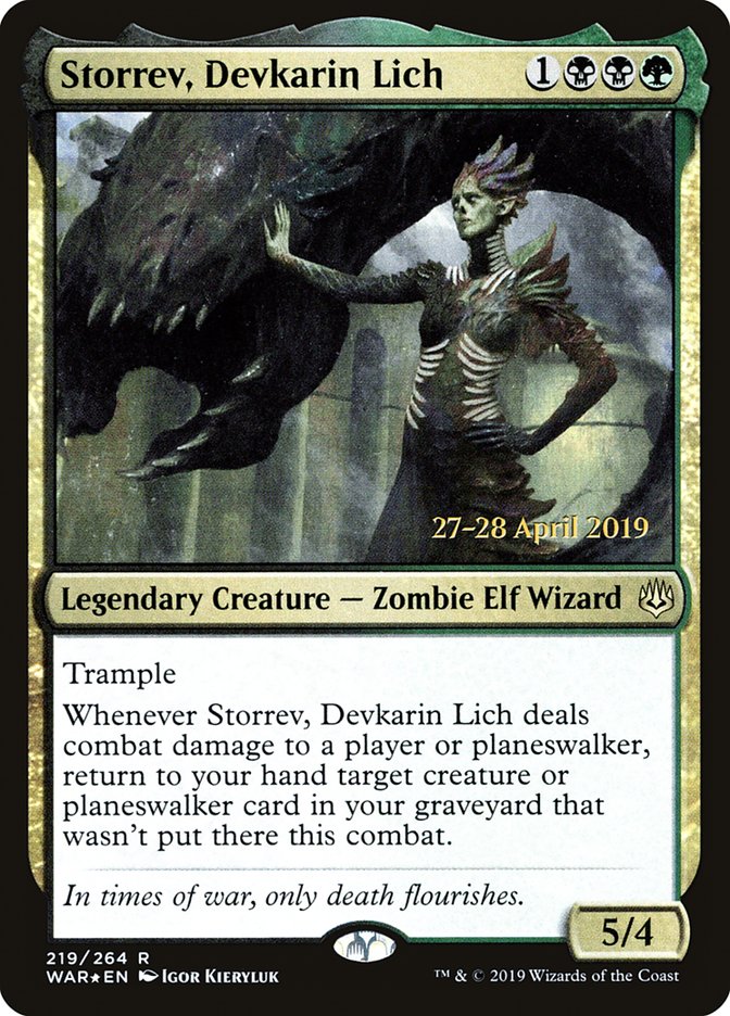 Storrev, Devkarin Lich  [War of the Spark Prerelease Promos] | Gamer Loot