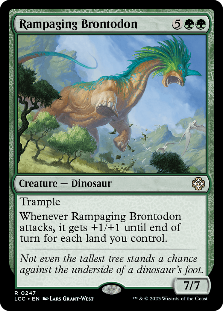 Rampaging Brontodon [The Lost Caverns of Ixalan Commander] | Gamer Loot
