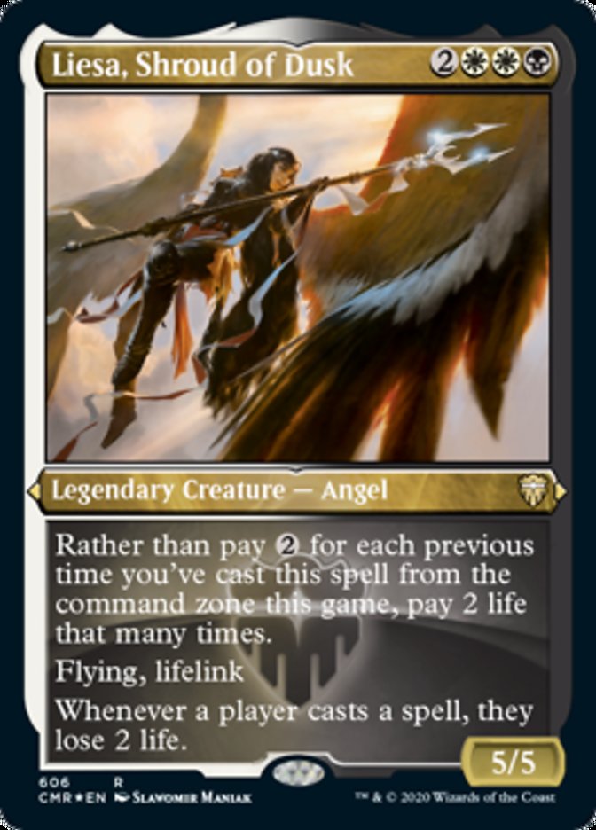 Liesa, Shroud of Dusk (Etched) [Commander Legends] | Gamer Loot