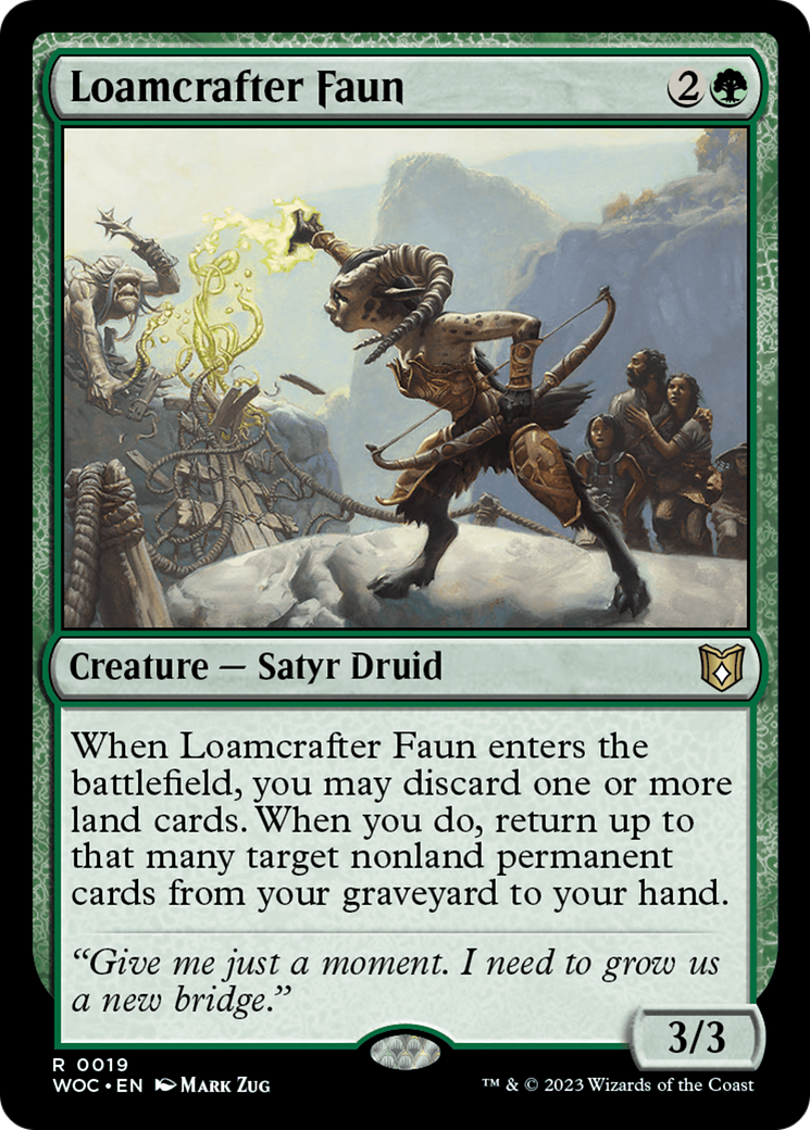 Loamcrafter Faun [Wilds of Eldraine Commander] | Gamer Loot