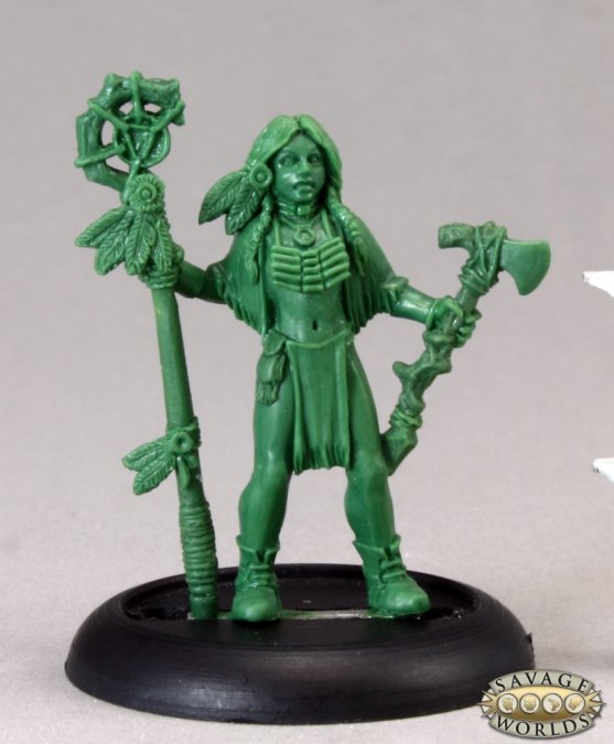 Reaper Bones Miniatures: Indian Shaman (Female) | Gamer Loot