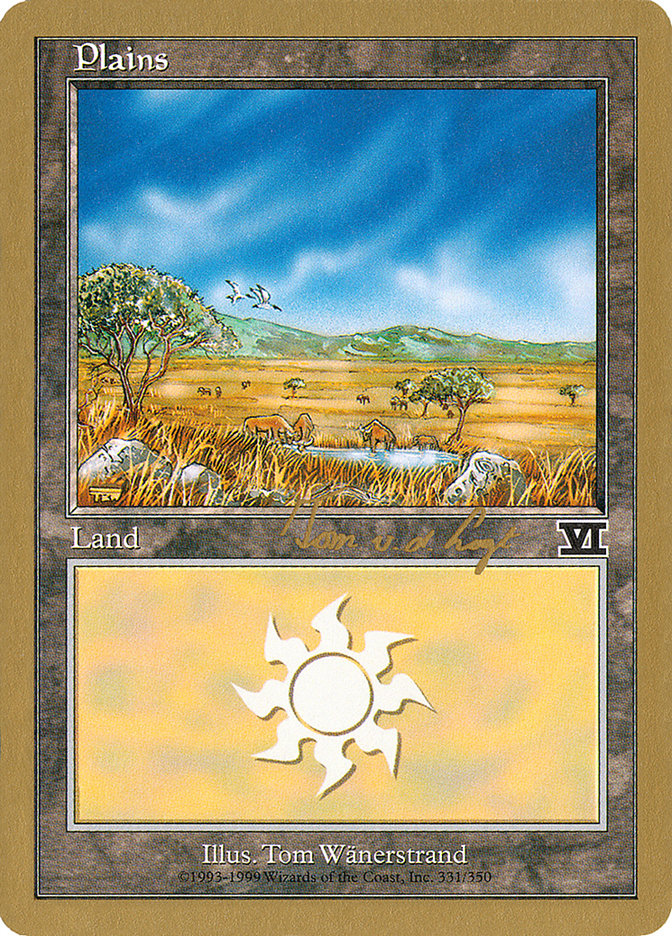 Plains (tvdl331) (Tom van de Logt) [World Championship Decks 2000] | Gamer Loot