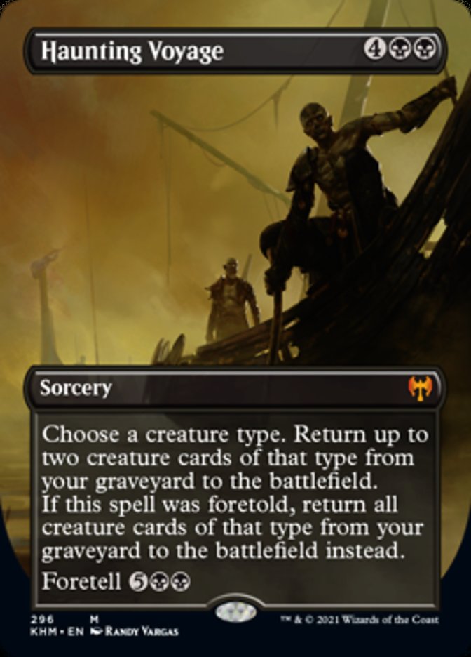 Haunting Voyage (Borderless Alternate Art) [Kaldheim] | Gamer Loot