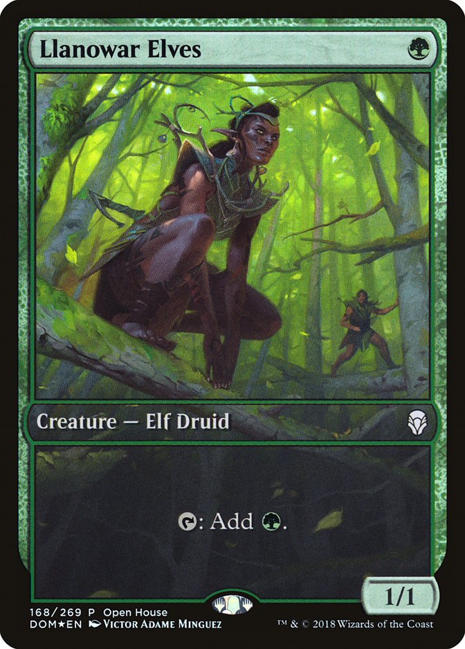Llanowar Elves (Open House) [Dominaria Promos] | Gamer Loot