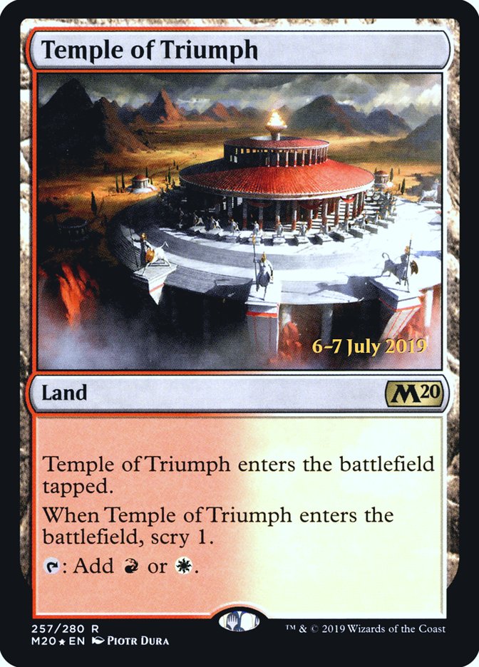 Temple of Triumph  [Core Set 2020 Prerelease Promos] | Gamer Loot