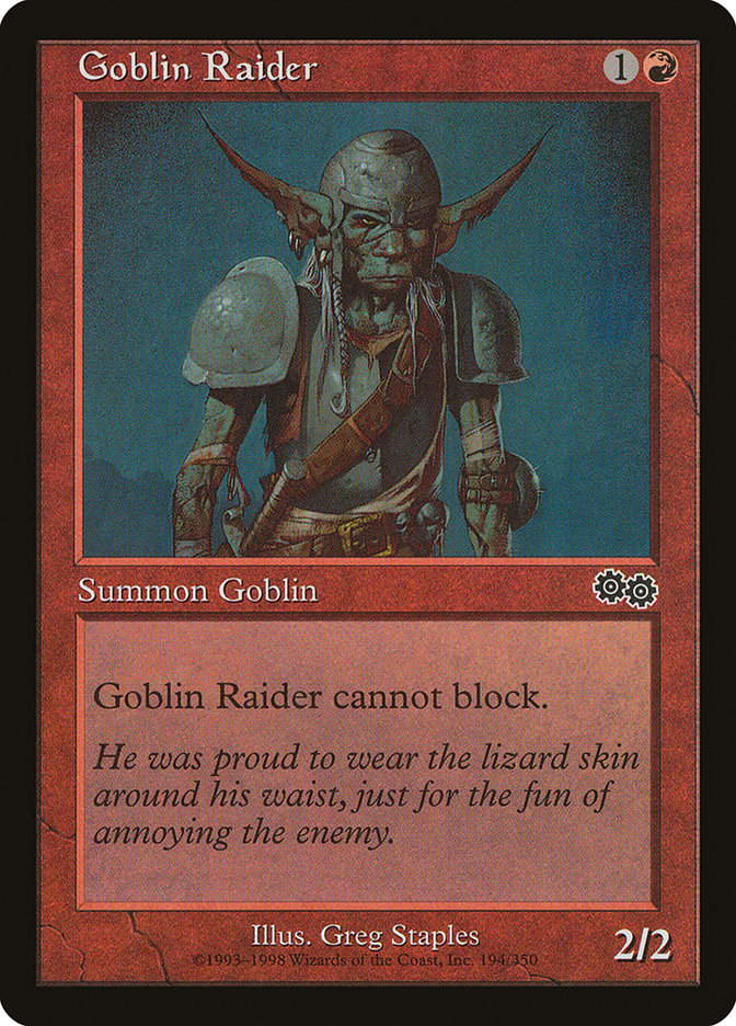 Goblin Raider [Urza's Saga] | Gamer Loot