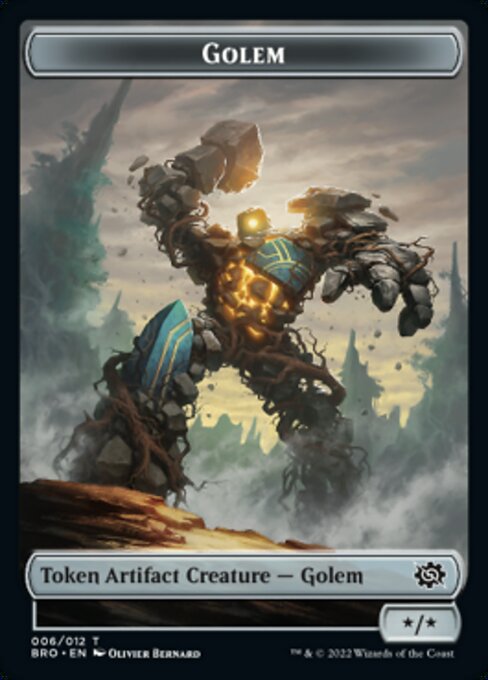 Powerstone // Golem Double-Sided Token [The Brothers' War Tokens] | Gamer Loot