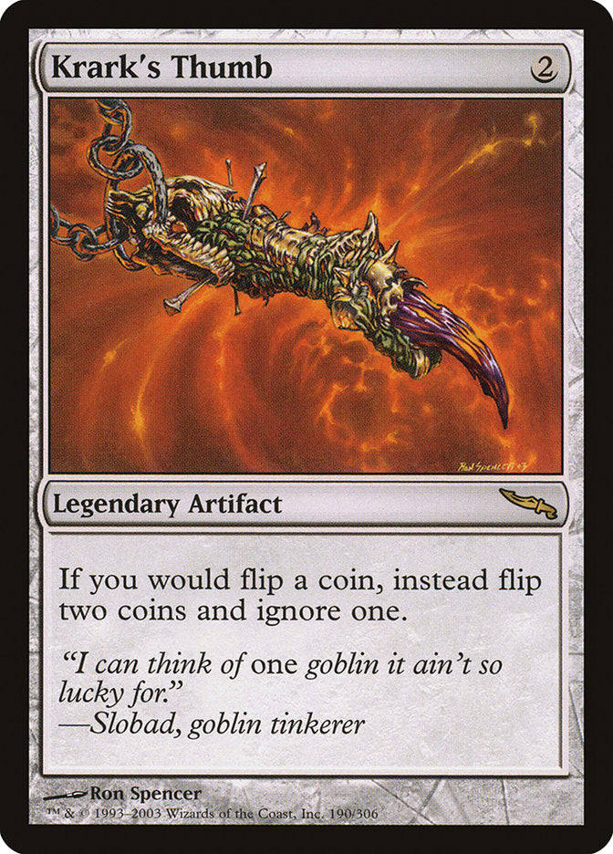 Krark's Thumb [Mirrodin] | Gamer Loot