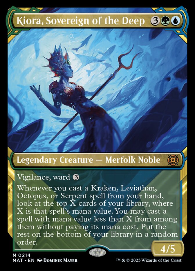 Kiora, Sovereign of the Deep (Showcase Halo Foil) [March of the Machine: The Aftermath] | Gamer Loot