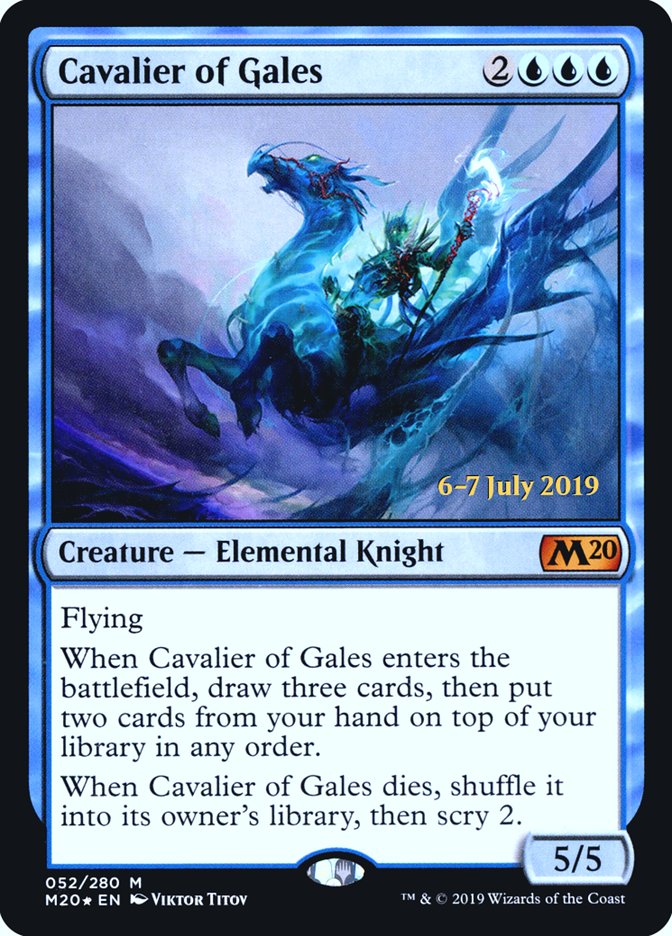 Cavalier of Gales  [Core Set 2020 Prerelease Promos] | Gamer Loot