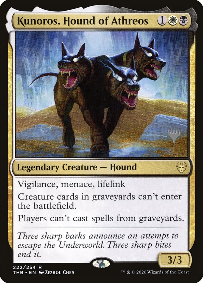 Kunoros, Hound of Athreos (Promo Pack) [Theros Beyond Death Promos] | Gamer Loot