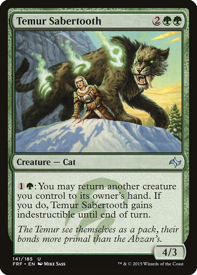 Temur Sabertooth [Fate Reforged] | Gamer Loot