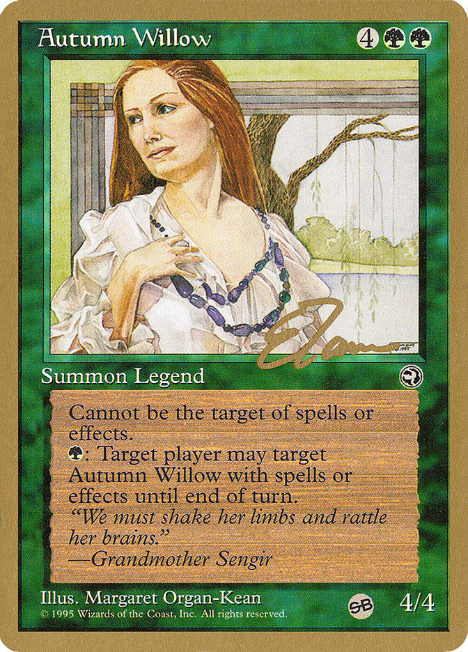 Autumn Willow (Eric Tam) (SB) [Pro Tour Collector Set] | Gamer Loot