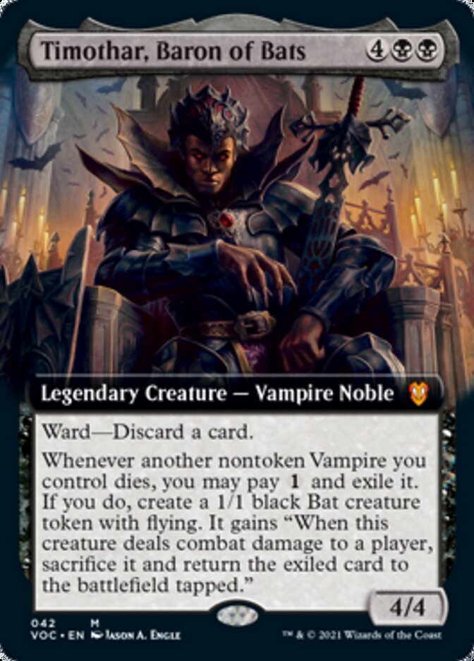 Timothar, Baron of Bats (Extended) [Innistrad: Crimson Vow Commander] | Gamer Loot