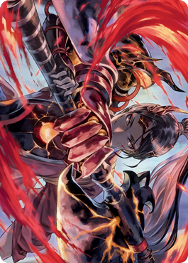 Risona, Asari Commander Art Card [Kamigawa: Neon Dynasty Art Series] | Gamer Loot