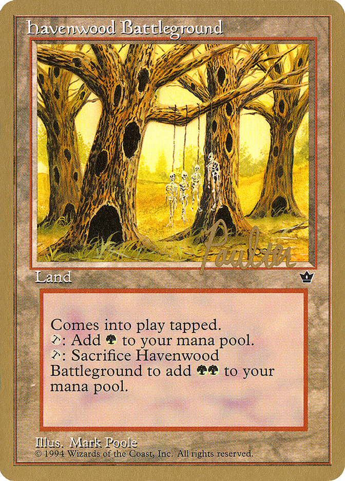 Havenwood Battleground (Preston Poulter) [Pro Tour Collector Set] | Gamer Loot