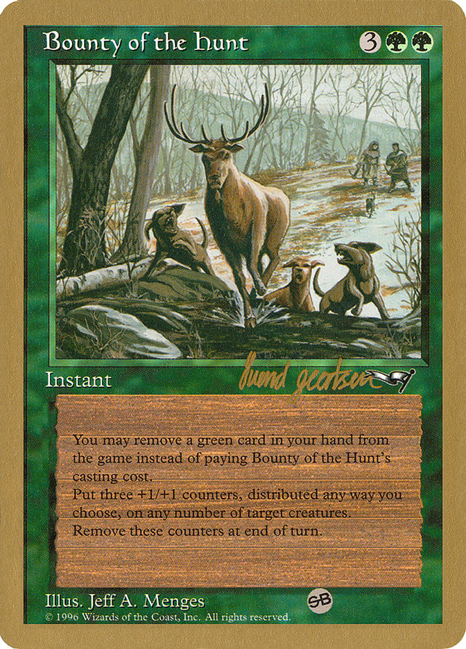 Bounty of the Hunt (Svend Geertsen) (SB) [World Championship Decks 1997] | Gamer Loot