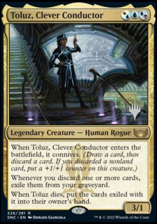 Toluz, Clever Conductor (Promo Pack) [Streets of New Capenna Promos] | Gamer Loot