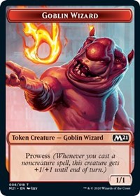 Goblin Wizard // Treasure Double-sided Token [Core Set 2021 Tokens] | Gamer Loot