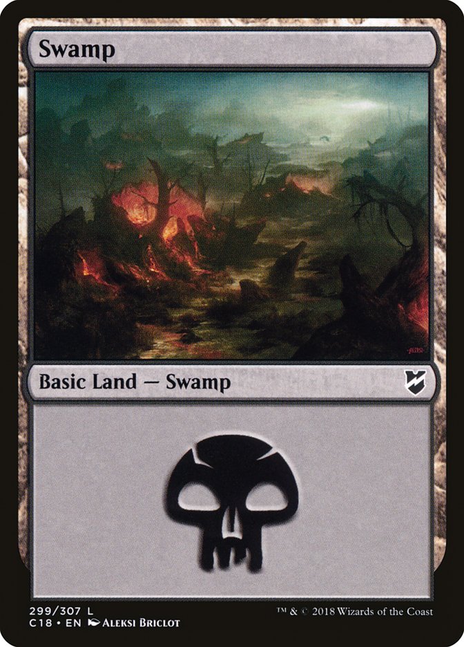Swamp (299) [Commander 2018] | Gamer Loot