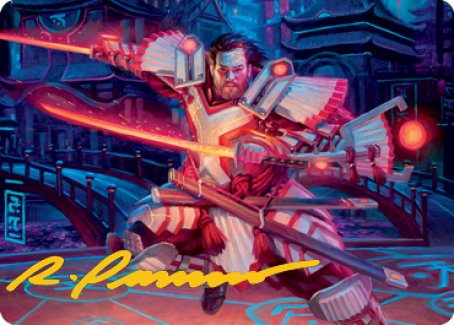 Isshin, Two Heavens as One 1 Art Card (Gold-Stamped Signature) [Kamigawa: Neon Dynasty Art Series] | Gamer Loot