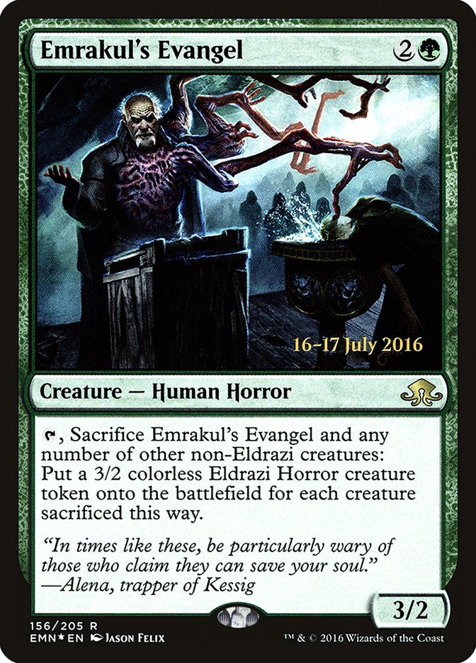 Emrakul's Evangel  [Eldritch Moon Prerelease Promos] | Gamer Loot