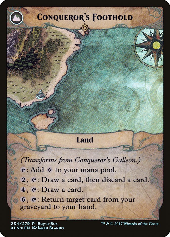 Conqueror's Galleon // Conqueror's Foothold (Buy-A-Box) [Ixalan Treasure Chest] | Gamer Loot