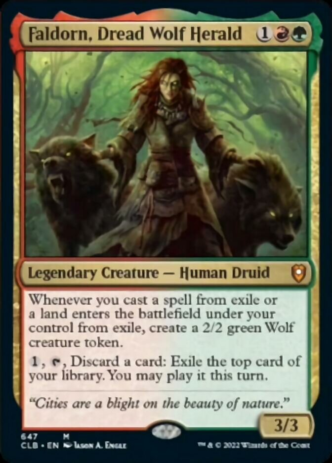 Faldorn, Dread Wolf Herald [Commander Legends: Battle for Baldur's Gate] | Gamer Loot