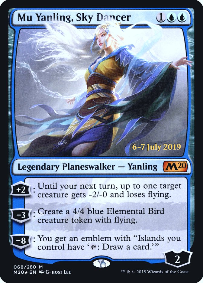 Mu Yanling, Sky Dancer  [Core Set 2020 Prerelease Promos] | Gamer Loot