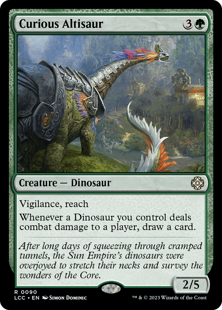 Curious Altisaur [The Lost Caverns of Ixalan Commander] | Gamer Loot