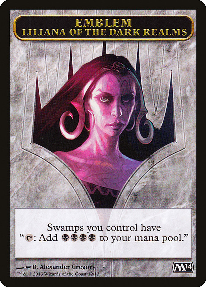 Liliana of the Dark Realms Emblem [Magic 2014 Tokens] | Gamer Loot