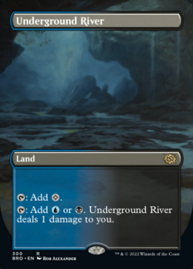 Underground River (Borderless Alternate Art) [The Brothers' War] | Gamer Loot