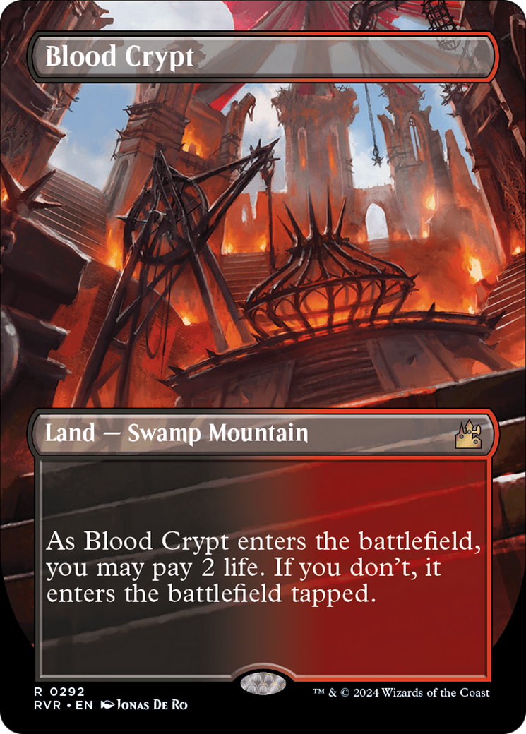 Blood Crypt (Borderless) [Ravnica Remastered] | Gamer Loot