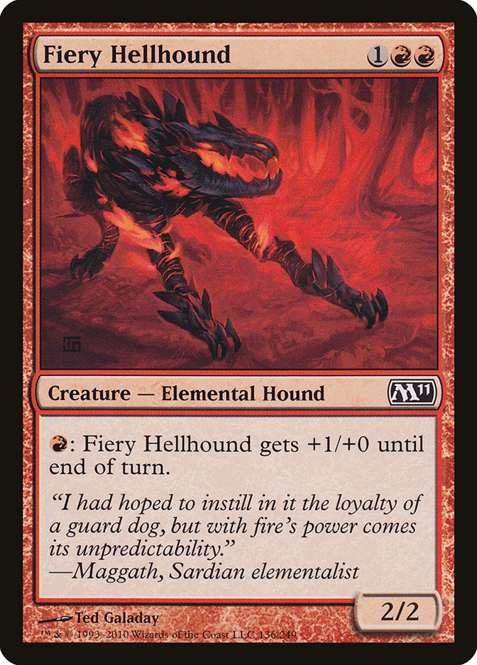 Fiery Hellhound [Magic 2011] | Gamer Loot