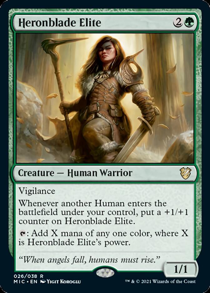 Heronblade Elite [Innistrad: Midnight Hunt Commander] | Gamer Loot