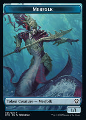 Saproling // Merfolk Double-sided Token [Dominaria United Tokens] | Gamer Loot