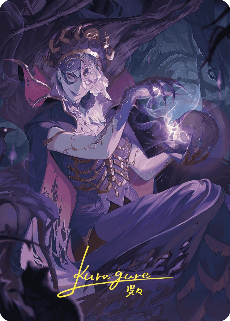 Necropotence Art Card (Gold-Stamped Signature) [Wilds of Eldraine Art Series] | Gamer Loot