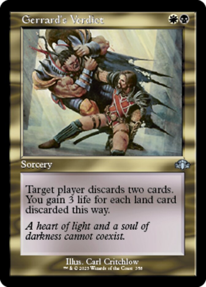Gerrard's Verdict (Retro) [Dominaria Remastered] | Gamer Loot