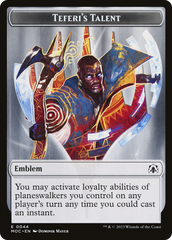 Elemental (02) // Teferi's Talent Emblem Double-Sided Token [March of the Machine Commander Tokens] | Gamer Loot