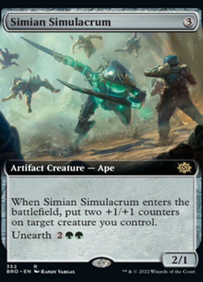 Simian Simulacrum (Extended Art) [The Brothers' War] | Gamer Loot