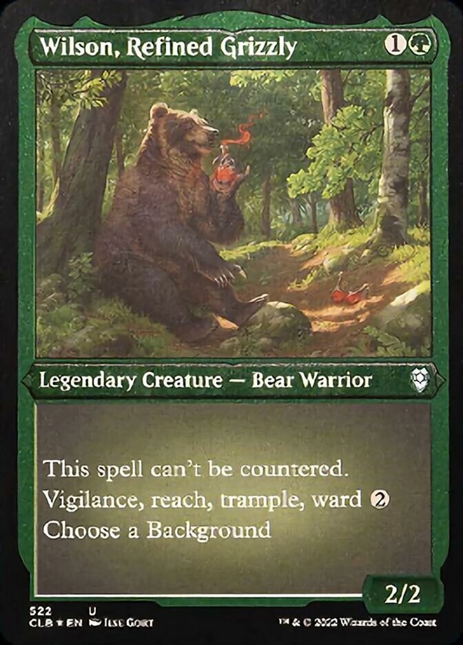 Wilson, Refined Grizzly (Foil Etched) [Commander Legends: Battle for Baldur's Gate] | Gamer Loot