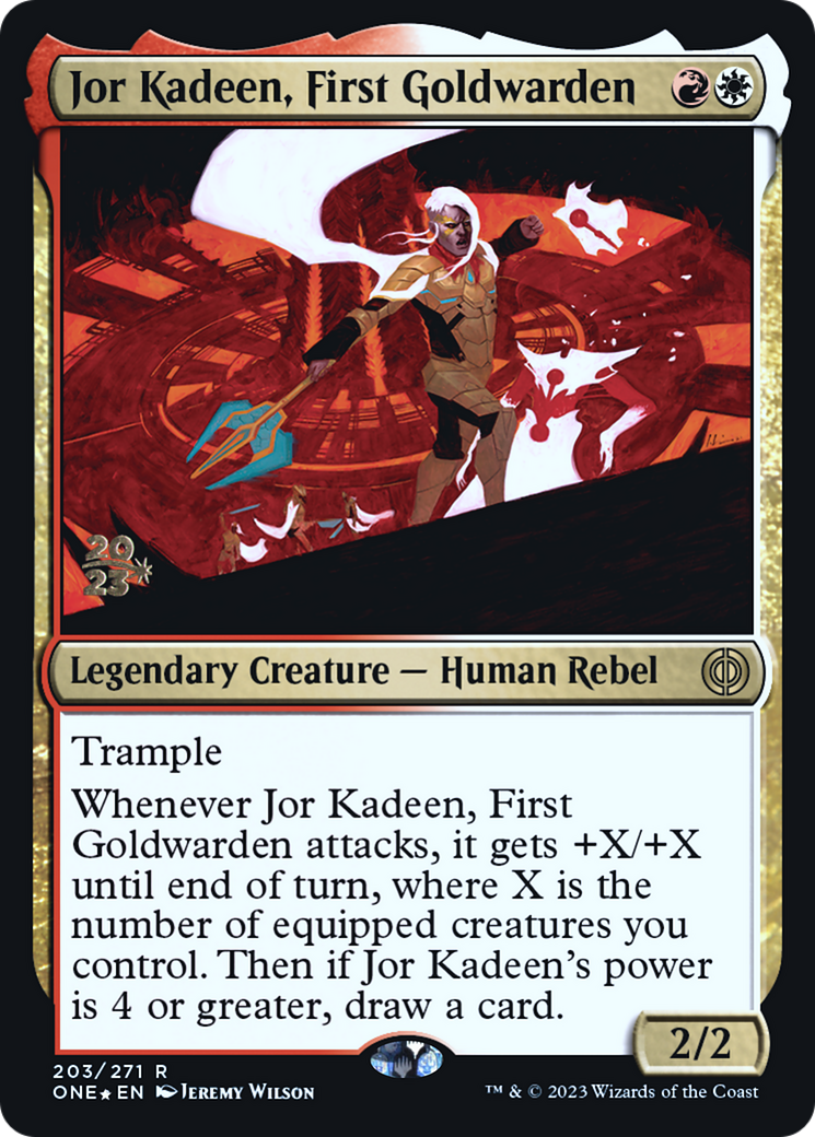 Jor Kadeen, First Goldwarden [Phyrexia: All Will Be One Prerelease Promos] | Gamer Loot