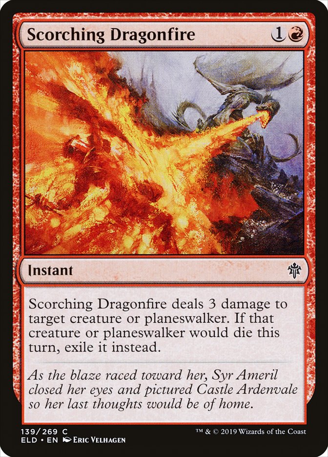 Scorching Dragonfire [Throne of Eldraine] | Gamer Loot