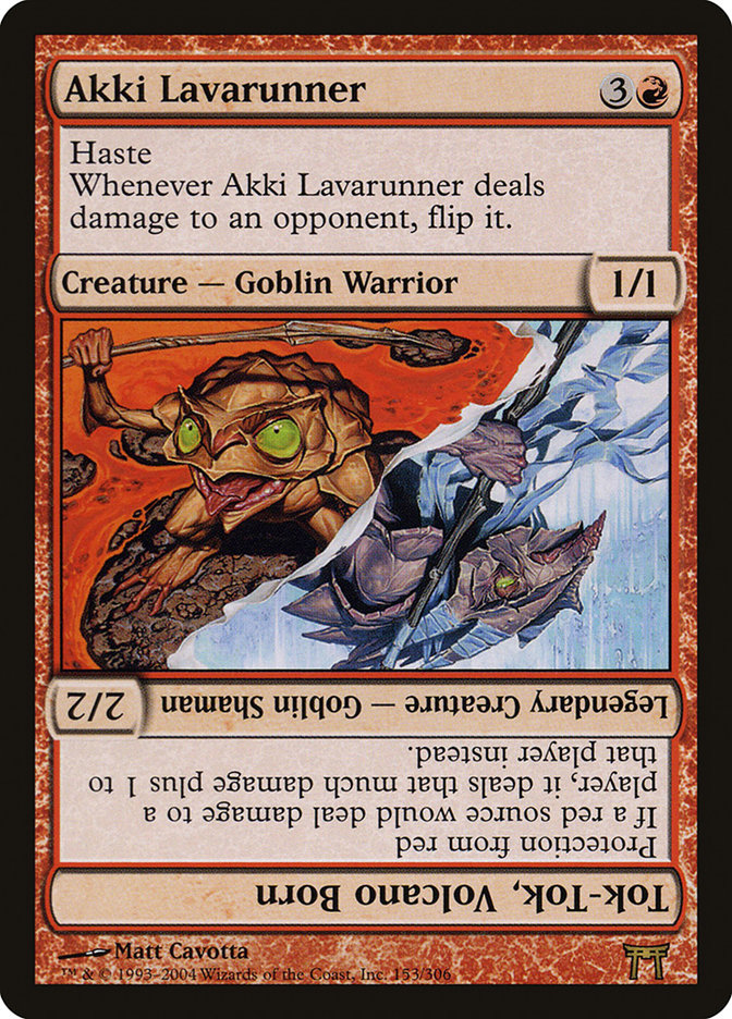 Akki Lavarunner // Tok-Tok, Volcano Born [Champions of Kamigawa] | Gamer Loot