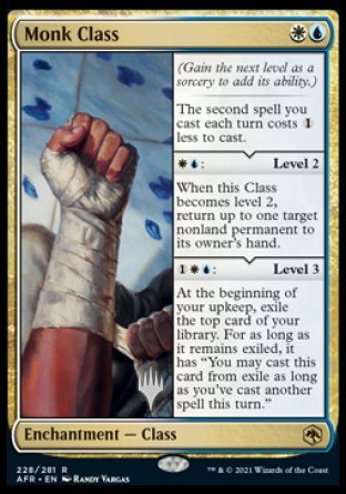 Monk Class (Promo Pack) [Dungeons & Dragons: Adventures in the Forgotten Realms Promos] | Gamer Loot